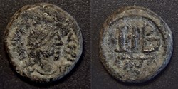 Justin II. 565-578. Æ 12 Nummi - Alexandrie - Sear 389