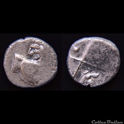 Thrace Hemidrachme ou Tetrobole "Au Lion" COP. 832 var.