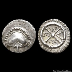 Thrace, Mesembria Diobol. (400-350 avant JC) au Casque et à la Roue ...