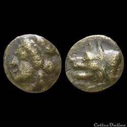 ARGOLIS - ARGOS Unité de Bronze (370-270 Av.jc) "Tyché au Loup"