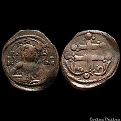 Michael VII à la croix patriarcale (1071-1078) Follis anonyme de classe H