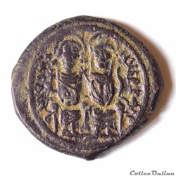 Justin II & Sophie (565-578). Follis. Nicomédie (565-578 AD)