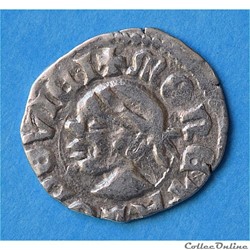 HONGRIE - Ludwig Ier (1342-1382 A.D) Denier à la Tête de Sarrasin - Huszar 547