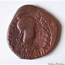 JUSTINIEN Ier (527-565) Follis Constantinople 2ème officine