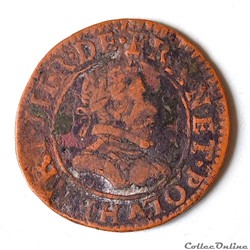 Henri III (1574 - 1589) Double tournois, 1er type de Paris de 1585