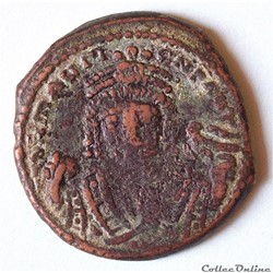 Maurice Tibère (582-602) Follis, (40 nummi), Théopolis (Antioche) . Sear 533