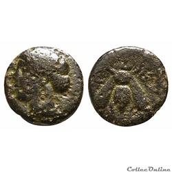 IONIE - ÉPHÈSE Unité AE bronze Type "Magistrat à l'Abeille" (280-258 av. J.-C )