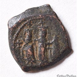 Héraclius, l'impératrice Martina et Héraclius Constantin (614-638) Follis Nicomédie
