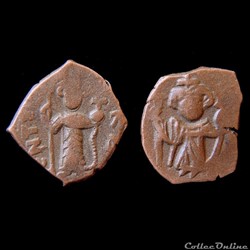 Pseudo-byzantines type "Imitatives coins" variantes Pottier Classe IV de 636 à 660 A.D