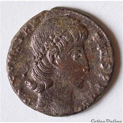 Constance II (337-361). Follis ou nummus ?  Antioche, 2e officine, 347-348. R/: VOT / XX / MVLT/ XXX