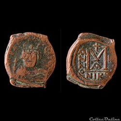 HERACLIUS (610 - 641) Héraclius seul (610-613) Follis 611-612 (Année II) Sear 833