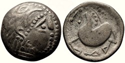 Celtes Du Danube Imitation du tétradrachme de Philippe II. 2ème S. av. j.c Type Schnabelpferd