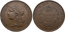 Médaille commémorative de 1879 - France. Troisième République (1870-1940)
