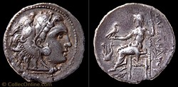 Drachme au Type d'Alexandre le Grand (Posthume) 323 -280 av.jc - à La Lyre