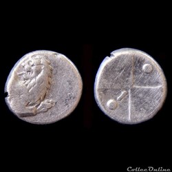 THRACE, Chersonèsos. Vers 386-338 av. AR Hemidrachm