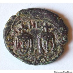 Michel II d'Amorium et Théophile (821-829), follis AE, Syracuse