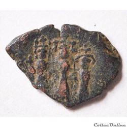 Heraclius, Heraclius Constantin et Martina Follis - Constantinople (625-626) Sear 808