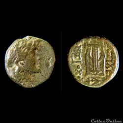 Antiochos II Theos au type "Apollo & Kithara (Lyre)" Atelier Sardes - 261-246 av.jc