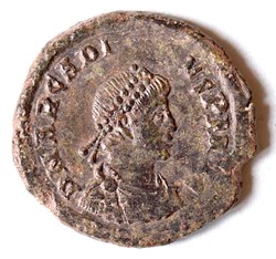 Arcadius (377-408) Follis ou Numus "Gloria Romanorum" RIC.IX 27 b 1