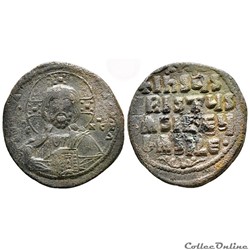 Follis anonyme de classe A2 attribué à Basil II et Constantin VIII (976-1025)