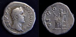 ANTONIN LE PIEUX (+7/03/161) Divus Antoninus Consécration de Marc Aurèle et de Lucius Vérus Denier