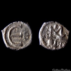 Justin II & Sophie (565-578 AD) Pentanummium "au Monogramme". Constantinople.