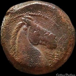 ZEUGITANE - CARTHAGE Shekel ou Unité de Bronze (300 - 264 av.jc)