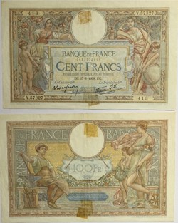 100 Francs LUC OLIVIER MERSON type modifié FRANCE 1938 F.25.09