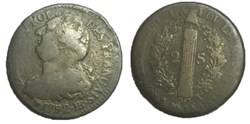 2 sols  dit au faisceau  1792 .BB.