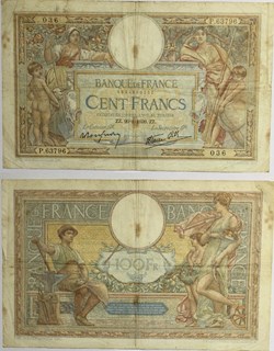 100 Francs LUC OLIVIER MERSON type modifié Banque de France, XXe siècle FRANCE 1939 F.25.40