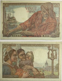 20 Francs PÊCHEUR FRANCE 1949 F.13.14