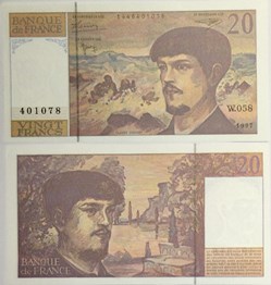 20 Francs DEBUSSY Modifié FRANCE 1997 F.66ter.02