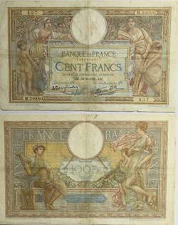 100 Francs LUC OLIVIER MERSON type modifié Consécutifs FRANCE 1938 F.25.24