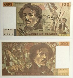 100 Francs DELACROIX FRANCE 1995 F.69ter.02b