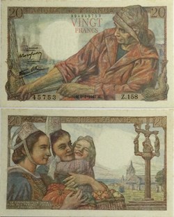 20 Francs PÊCHEUR FRANCE 1942 F.13.11