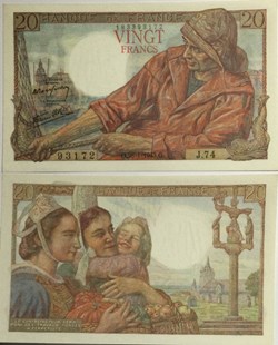 20 Francs PÊCHEUR FRANCE 1942 F.13.05