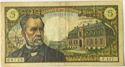 5 Francs PASTEUR FRANCE 1970 F.61.12