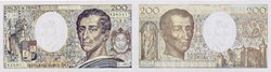 200 Francs MONTESQUIEU alphabet 101 FRANCE 1992 F.70bis.01