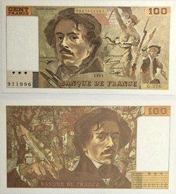 100 Francs DELACROIX FRANCE 1995 F.69ter.02b