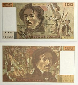 100 Francs DELACROIX FRANCE 1995 F.69ter.02b