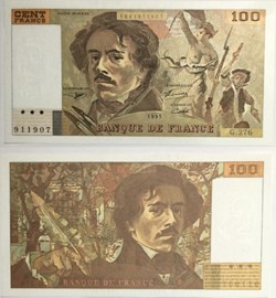 100 Francs DELACROIX FRANCE 1995 F.69ter.02b