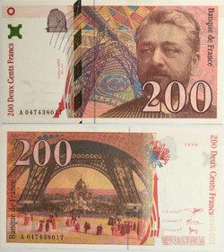 200 Francs EIFFEL FRANCE 1996 F.75.03a