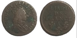 liard de France 1655 A