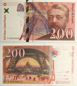 200 Francs EIFFEL FRANCE 1996 F.75.02