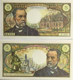 5 Francs PASTEUR FRANCE 1969 F.61.10