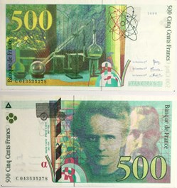 500 Francs PIERRE ET MARIE CURIE FRANCE 2000 F.76.05