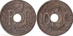 10 centimes Lindauer 1918, erreur de flan