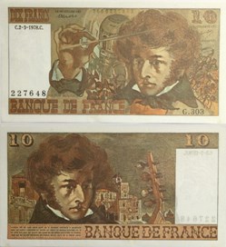 10 Francs BERLIOZ FRANCE 1974 F.63.23