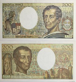 200 Francs MONTESQUIEU Modifié FRANCE 1994 F.70/2.01