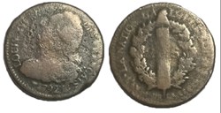 2 sols  dit au faisceau  1792 .BB.